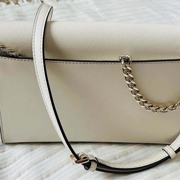 Kate Spade ♠️Handbag Madison Medium Crossbody Meringue Cream Off-White - Picture 8 of 11